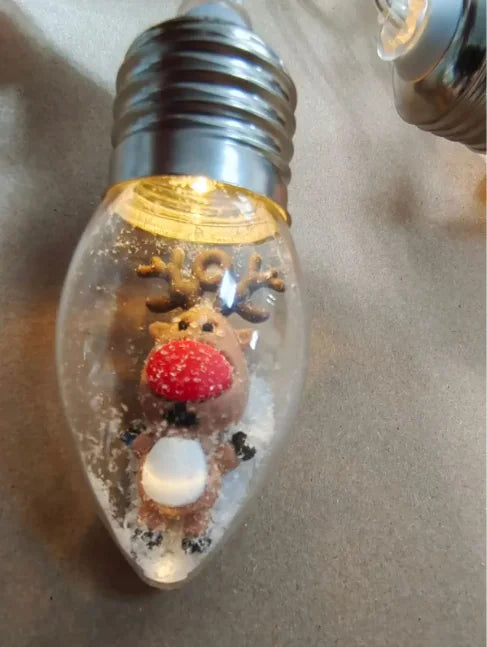 Christmas snowglobe string lights