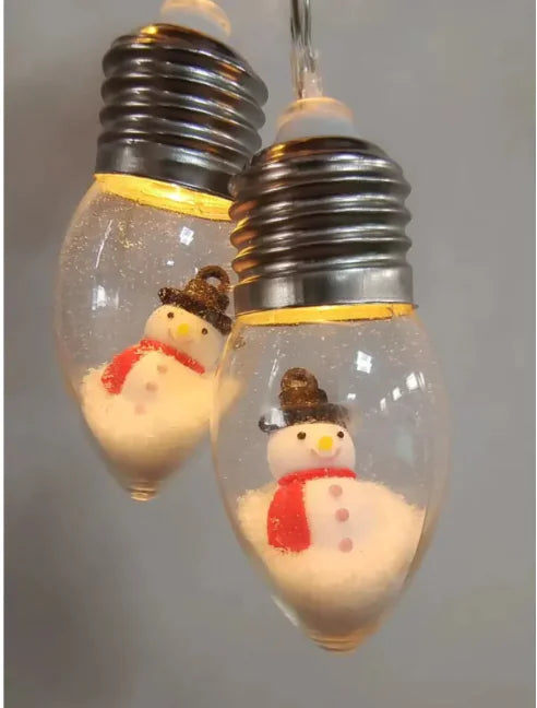 Christmas snowglobe string lights