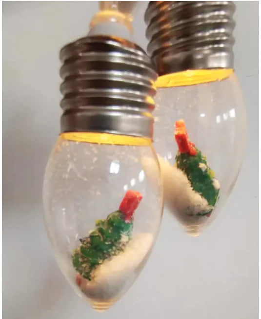 Christmas snowglobe string lights